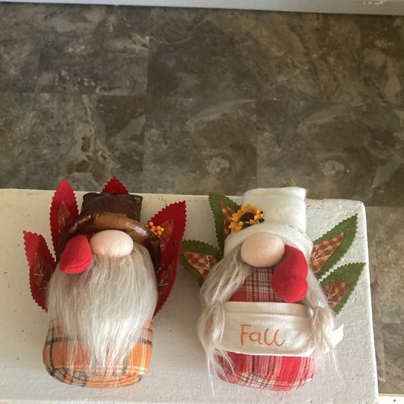 NWT- Set of 2- 8” Precious- Fall Turkey 🦃 Couple Gnome Decorations 🍁🌻 - Picture 13 of 17